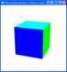面で描画した立方体